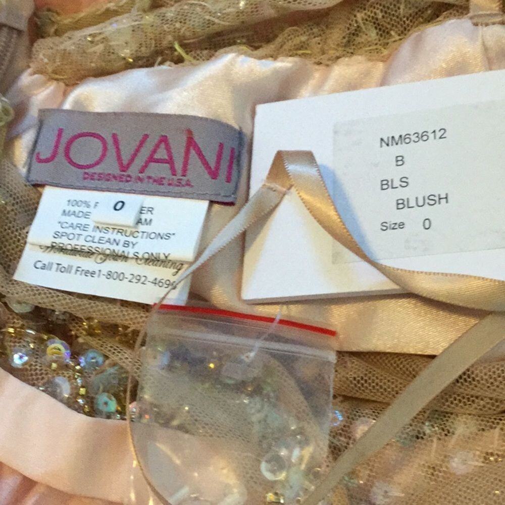 Jovani halter Gown W/ Beaded BodicePleated Skirt - Picture 9 of 9